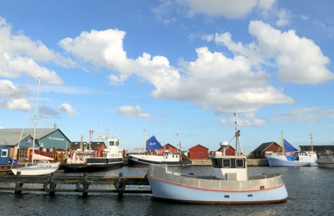 Hafen in Hals, Dänemark